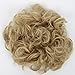 CAISHA Hairpiece Hair Wrap Heat-resistant Synthetic Fibres Curly Messy Updo Bleach Blonde HW1