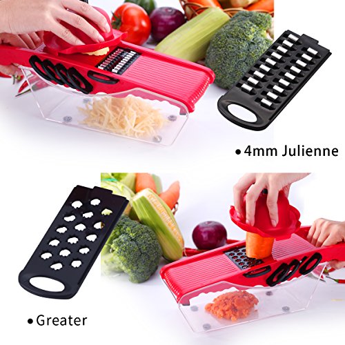 Mandoline Slicer Vegetable Slicer 5 in 1 Multifunction Food Slicer