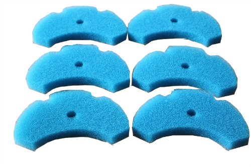 LTWHOME Foam Filter Pads Compatible with The Hozelock Easy Clear 3000/6000 / 9000 Filters (Pack of 6)