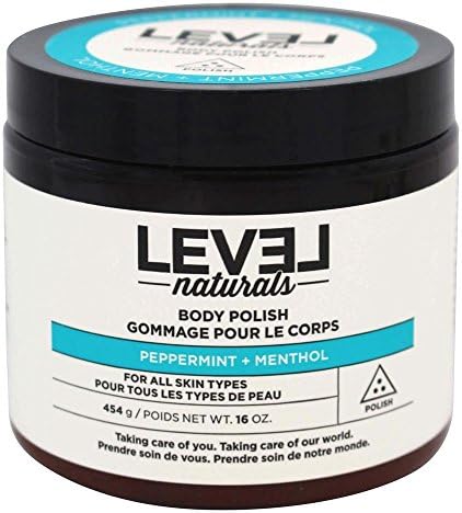 Level Naturals - Body Polish Peppermint + Menthol - 8 oz.