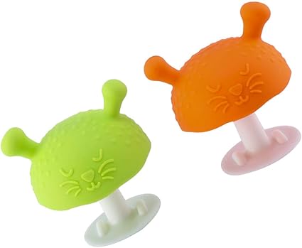 Amazon Heallily 4ピース赤ちゃん臼歯おしゃぶりおもちゃスーパーソフトシリコーンキノコ形状緩和痛みガム歯がためきのこおしゃぶりおもちゃ子供のため幼児幼児スタイル1 歯がため ベビー マタニティ 通販