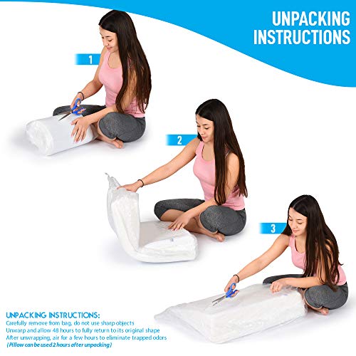 Healthex Bed Wedge Pillow Acid Reflux, Heartburn, Snoring Ultra