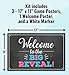 4 Gender Reveal Party Game Posters and Decorations Kit- 11 x 17