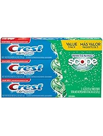 Crest Complete Whitening Plus Scope Toothpaste - Minty Fresh, Net Wt. 6.2 oz(175 g) (Pack of 3)