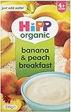Hipp Organic Banana & Peach Breakfast 4mth+ (230g)