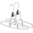 Whitmor Sure-Grip Hanger Collection Slack Hangers, Set of 2 White