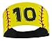 MadSportsStuff Player ID Softball Stitch Headband (Numbers 00-39)