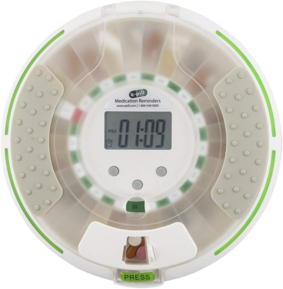 e-Pill MedSmart Voice - Locked Automatic Pill Dispenser – Reminds with a Friendly Voice: Health & Personal Care