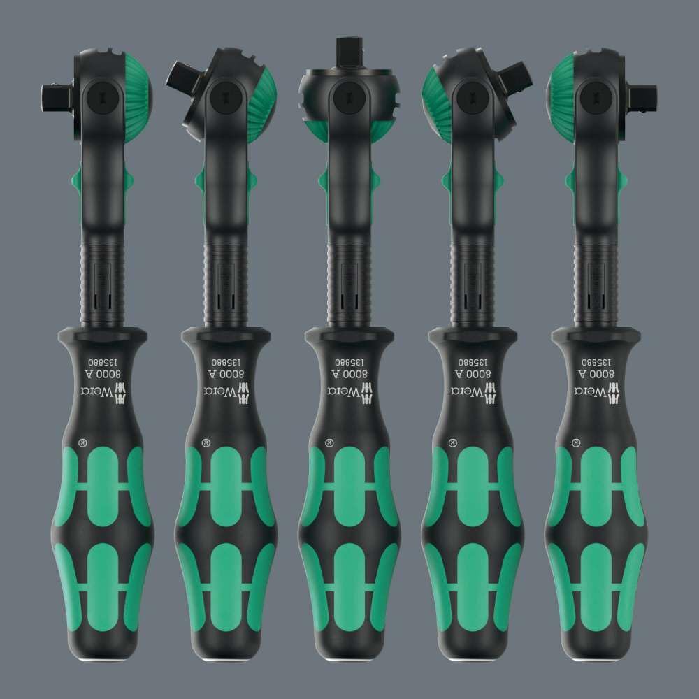 Wera Knarre Zyklop Speed-Knarre 8000 A Black Edition, 1/4" 2