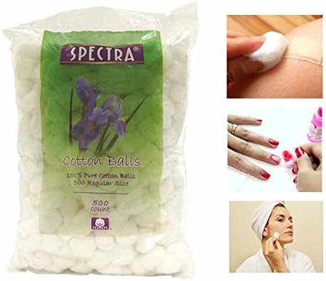 600 Regular Size Pure 100% Cotton Balls Makeup Cosmetics Nail Polish First Aid