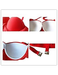 Amourri Womens traje de baño bikini, estilo retro, vintage, polka, tiro alto con aro para mujer