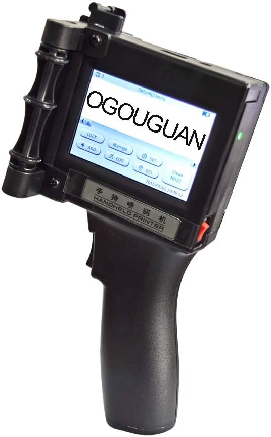 Karl Aiken Portable Intelligent High Definition Handheld Inkjet Printer,Date Logo Coder,Label Printer,Machine for Carton,Date Coder,Pipe,Plastic,Label, etc (Inkjet Printer)