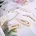 Pearl Hair Clips for Women Girls - 7PCS Set Fashion Sweet Artificial Pearl Hair Barrettes Hair Clips for Daily Party Wedding