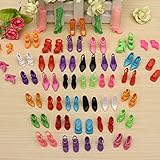40 Pairs Different High Heel Shoes Boots Accessories For Barbie Doll
