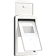 MAVRICFLEX Dog Door for Large Dogs, White Frame Door for Large Dogs and Pets, Plastic Doggy Door and Medium Pets with Sliding Lock Panel and Magnetic Flap, Doggie Door
