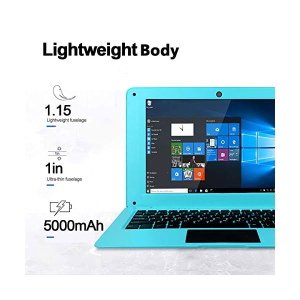 HSW 10.1 inch windows 10 Ultra Thin Laptop PC - 2GB RAM 32GB Storage, Intel Quad Core 1.44Ghz USB 3.0, WiFi, HDMI, BT…