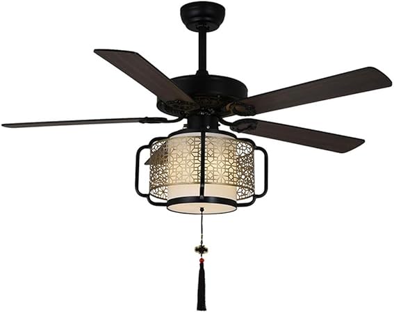 Amazon Com Jklnm Ceiling Fan With 5 Wooden Blades For Winter And