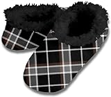 Snoozies Men's Non-Skid Sole Plaid Slipper