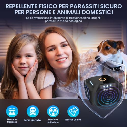 360° Ultrasonic Mice Repellent Mode, 3 Modes Ultrasonic Mice Mice Connect with 12 Strobe Lights, 300 m² Ultrasonic Mice Repellent Beam for Indoor Rats Spiders Moth Ants