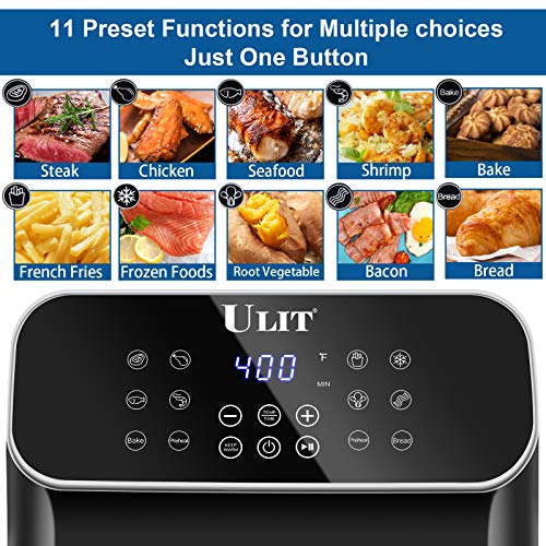 Air Fryer, Air Fryers ULIT 6 Quart, Airfryer Toaster Oven, Digital