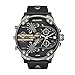 Diesel Men's DZ7348 Mr Daddy 2.0 Gunmetal Black Leather Watch