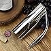Vinturi Vertical Lever Corkscrew Wine Opener with Built-in Foil Cutter and Non-Stick Cork Spiral, Silver