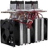 144W Dual-core Semiconductor Refrigeration Thermoelectric Peltier Air Cooling Dehumidification Equipment DIY Kit
