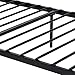 Metal Bed Frame Full Size, Yanni 10 Legs Mattress Foundation Two Headboards Black Platform Bed Frame Box Spring Replacement, Black