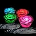 Acmee Battery-powered Color Changing LED Waterproof Floating Rose Flower Night Light Flameless Candle (Pack of 4)