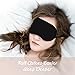 SZTROKIA Sleep Mask, Comfortable Natural Silk Eye Mask, Blindfold Sleep Mask for Travel and Office, Adjustable Strap