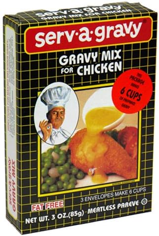 Serv a Gravy Gravy Mix, Chicken, 3-Ounce Boxes (Pack of 12)