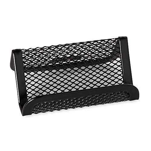 yodaliy Business Card Holder Durable Organizer Desktop Office Practical Home Display Stand Fashion Portable Metal Mesh Shelf Accessories Desk Storage - Thumbnail 7