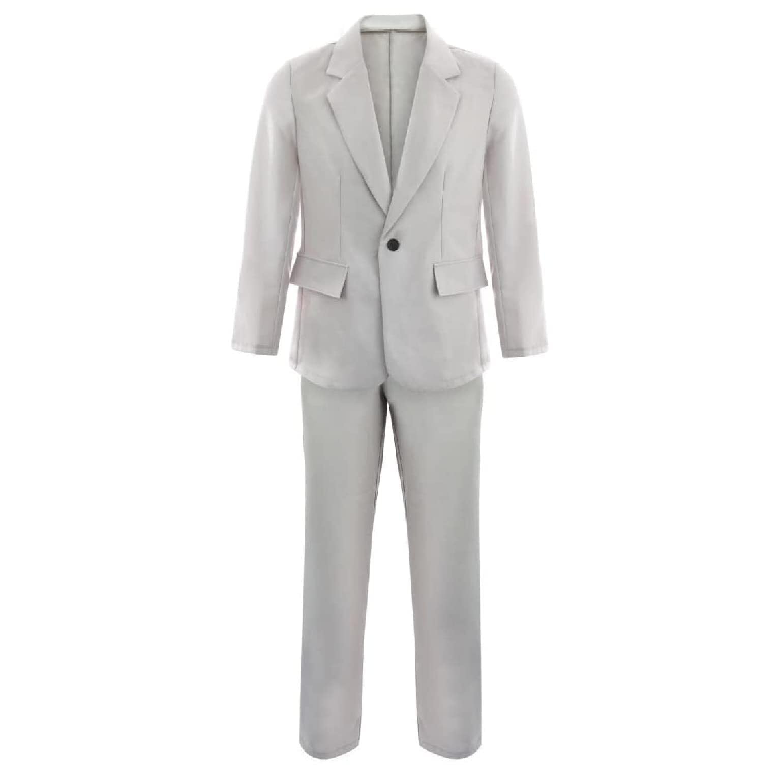 Adults Grey Suit Costume - Large - Grey Suit Jacket and Matching Trousers - Mens TV and Film Fancy Dress Costume
