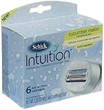Schick Intuition, Cucumber Melon, Shave Refill Cartridges, 6 Cartridges