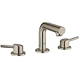 GROHE 20572EN1 Concetto 8-Inch Widespread 2-Handle Bathroom Faucet, Size Small, Brass, Brushed Nickel Infinity Finish