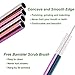 VEHHE Stainless Steel Straws - 8 Set Reusable Rainbow Straws with Cleaning Brush for 20 OZ Tumblers (4 Straight + 4 Bent + 2 Brush)