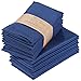 Ruvanti Cloth Napkins Set of 12, 18x18 Inches Napkins Cloth Washable, Soft, Durable, Absorbent, Cotton Blend. Table Dinner Napkins Cloth for Hotel, Lunch, Restaurant, Weddings, Parties -Ocean Blue