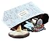 Leegoal(TM) Elegant Multi Fuctional Canvas Floral Pouch Pencil Pen Case Bag (Light Blue)