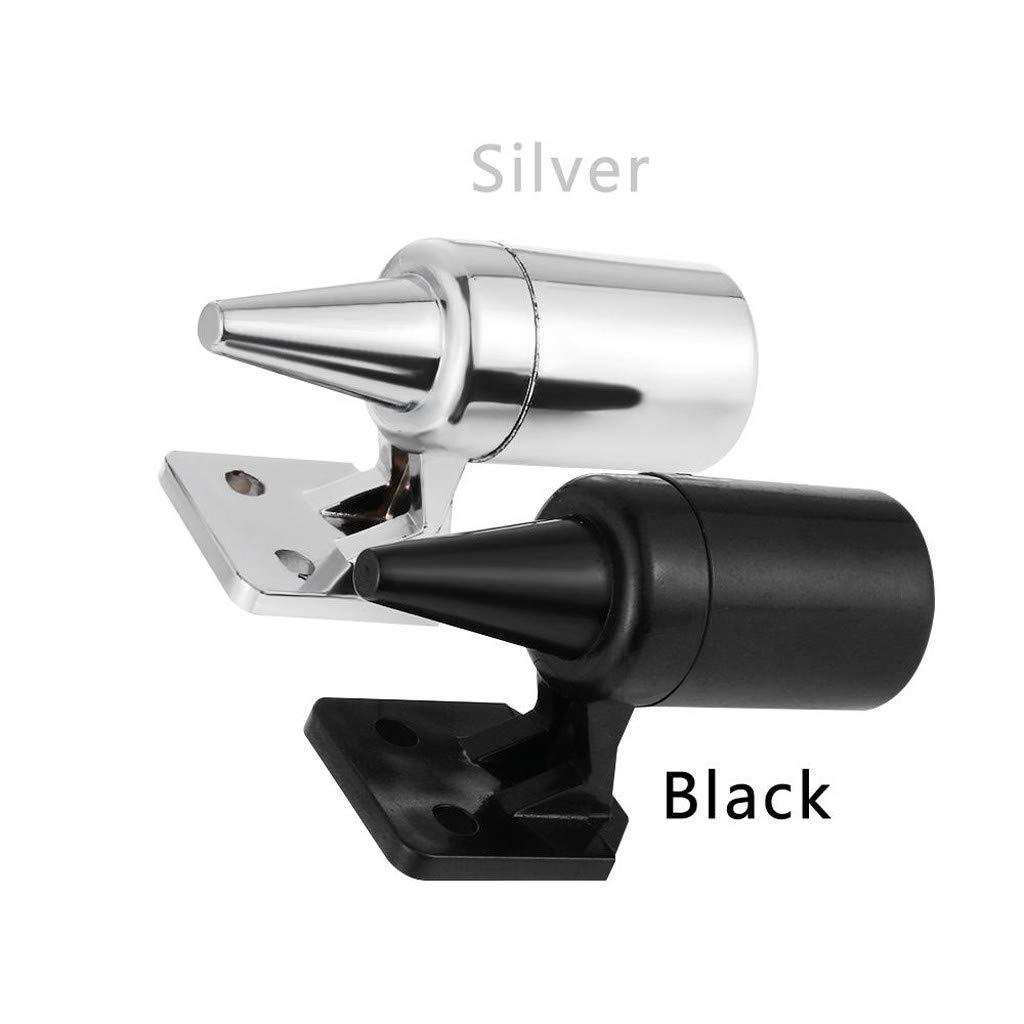 yeyeo Multicolor Deer Whistle Deer Alert Whistle for Vehicles,Detachable, Non-Electric,Avoid Deer collisions Animal Warning Whistle Safety Alarm (4pc Black+Silver)