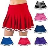 Pizzazz Multi Color Pleated Cheer Uniform Skirt Adult S-2XL