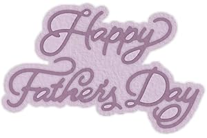 Briartw Happy Father's Day Cutting Dies,Words Phrases Shadow Sentiment Die-Cutter for Card Making,DIY Alphabet Letters Scrapbooking Paper Crafts Embossing Stencil Photo Album Crafts Tool Decoraion