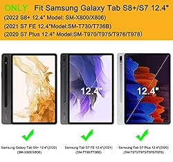 Soke Galaxy Tab S8+/S7 FE/S7 Plus Case with S Pen