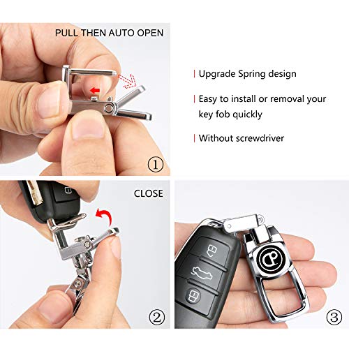 Car Logo Keychain for Land Rover Discovery Range Rover Sports Defender lr3 Evoque Landrover Sturdy Key Chain with Emblem