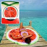 Watermelon Round Beach Towel