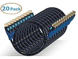 Aurum Ultra Series - High Speed HDMI Cable with Ethernet - 20 pack 6 FT - Supports 3D & Audio Return Channel - Full HD [Latest Version] - 6 Feet - 20 Pack