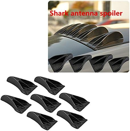 Alpha racing Air Vortex Generator Diffuser Shark Fin 10pcs Set Kit For Spoiler Roof Wing (ca3)