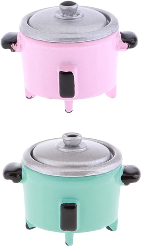 Amazon Toygogo 1 12ドールハウスミニチュア調理器具アクセサリー用2パックミニ電気炊飯器おもちゃ 家具 ホビー