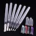 ADVcer Stored Water Brush Pen Set with 6 Assorted Paintbrush Tips for Artist Watercolor Gouache Painting, Body Face Paint Coloring and Ink Calligraphy (Clear)