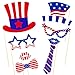 TINKSKY 4th/ Fourth of July Patriotic Decoration Photo Booth Props Labor Day Independence Day Party Photo Props Patriotic Party Favors
