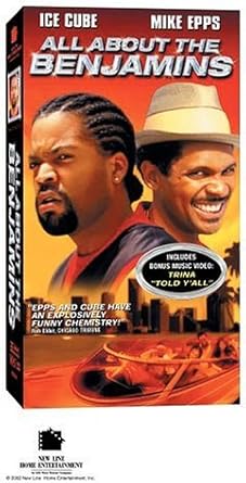 Amazon Com All About The Benjamins Vhs Ice Cube Mike Epps Tommy Flanagan Carmen Chaplin Eva Mendes Valarie Rae Miller Anthony Giaimo Jeff Chase Roger Guenveur Smith Gino Salvano Tony Ward Dominic Chianese